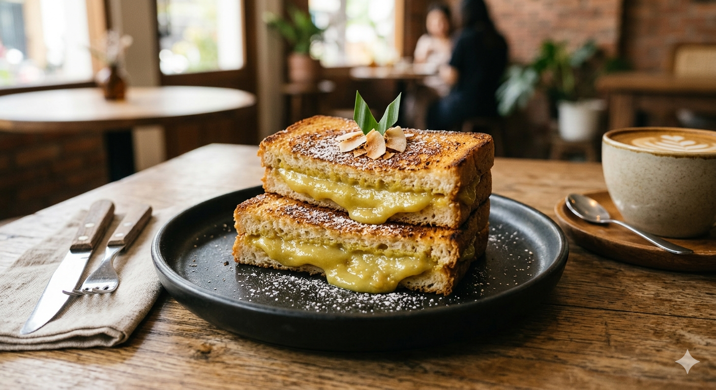 Roti Bakar Srikaya